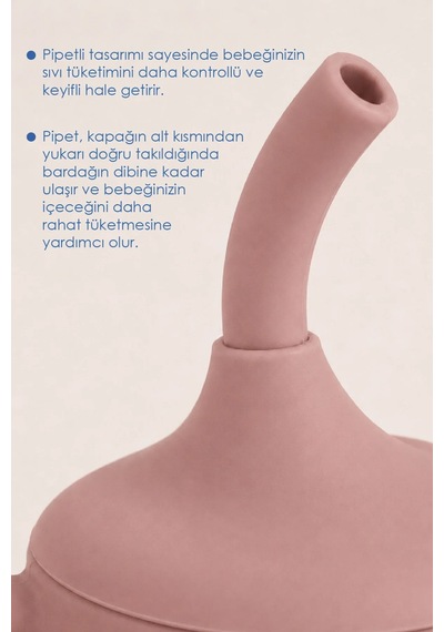 Babyjem Silikon Pipetli Bardak Mocha