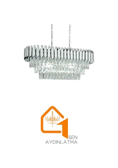 Koza Gümüş 73x35 Cm'lik Kristal Taşlı Yemek Masası Lüks Avize - Yatak Odası - Salon - Mutfak - Hol Altın