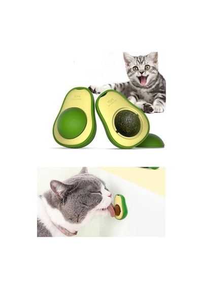 Dodes Avokado Tasarımlı Kedi Yalama Topu
