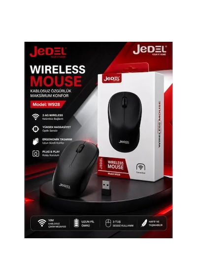 Jedel W928 Wireless Mouse 2.4ghz Kablosuz Mouse