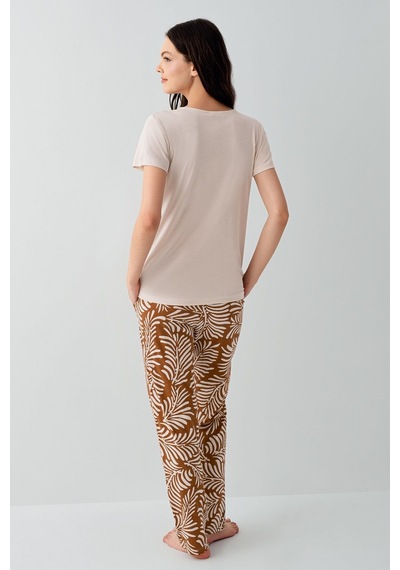 Arnetta Kadın Krem Pijama Takım Ar3605-s-v1 Krem