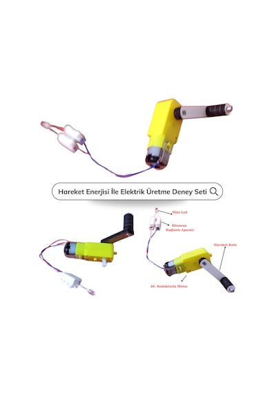 Hareket Enerjisi İle Elektrik Üretme Deneyi Seti