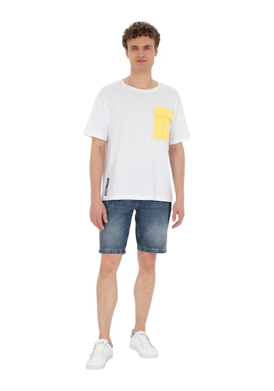 U.S. Polo Assn. Erkek Comfort Bisiklet Yaka Tişört Beyaz