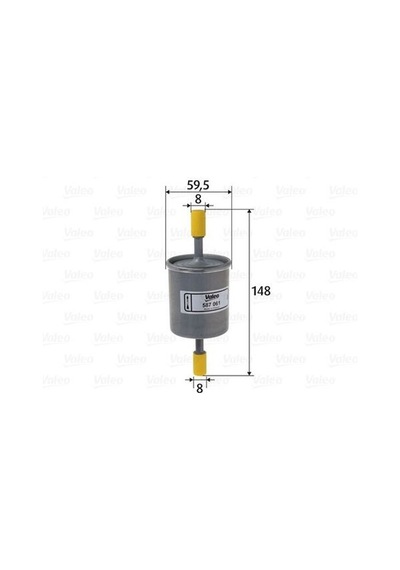 Valeo 587061 Yakıt Filtresi Benzin Daewoo Kalos Fn2005