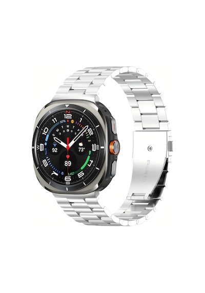 Galaxy Uyumlu Watch 8 Krd-04 Metal Kordon - Gümüş