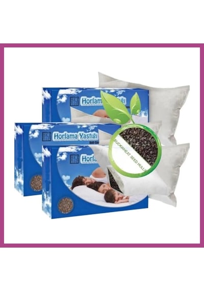 Gees Global Süper Bonie Gürültüsüz Uyku Yastığı 3 Adet Karabuğday Yastığı 50x70cm Gbzs Çok Renkli