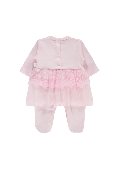 Civil Baby Fırfır Tüllü 1-9 Ay Tulum - Pembe