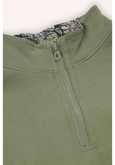 Erkek Çocuk Çanta Detaylı Haki Sweatshirt 7755920 2421BK08016
