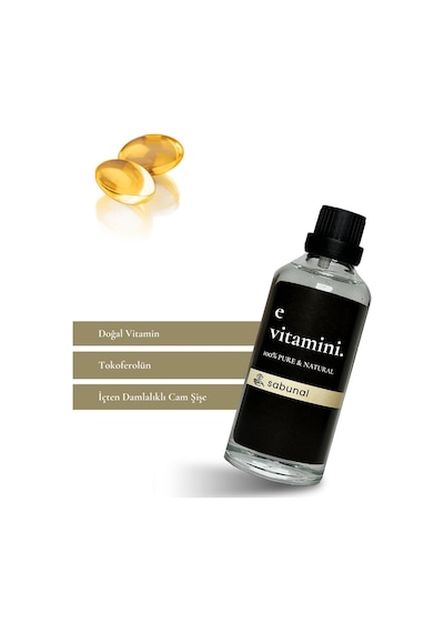 Sabunal E Vitamini 100 ML - Saç ve Cilt Bakımı İçin - Doğal Vitamin