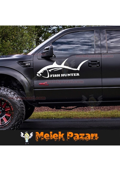 Balık Avcısı, Fish Hunter Avcılık Araba Sticker