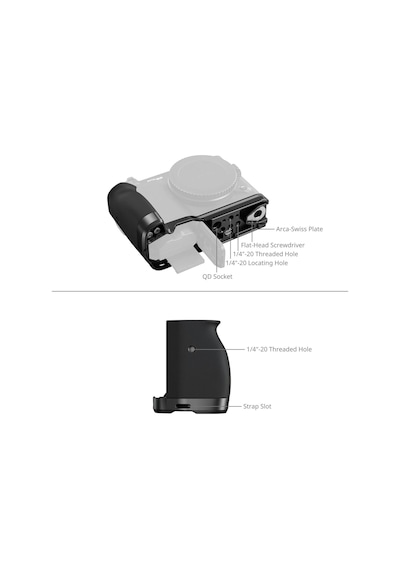 Smallrig 5466 Nikon Zr İçin Silikon Saplı L Şekilli Montaj Plakası