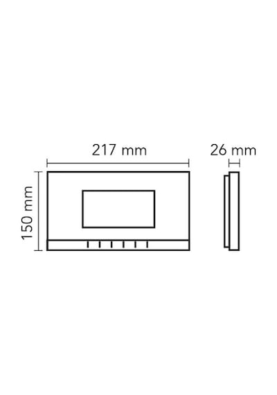 Audio 001148 Görüntülü Diafon 7 İnç Mekanik Buton Beyaz Gd-22