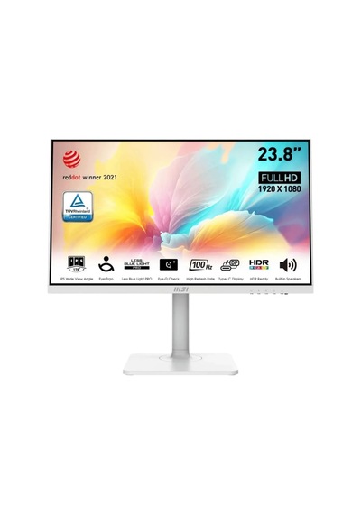 Msı Modern Md2412pw 23.8" 1 Ms Full Hd Pivot Ips 100 Hz Monitör
