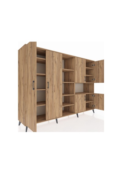 Hyperion Dolap 13 Raflı 6 Kapaklı 220x44x163 Çam-çam Atlas Çam - Atlas Çam Hyperion Dolap 13 Raflı 6 Kapaklı 220x44x163 Çam-çam Atlas Çam - Atlas Çam
