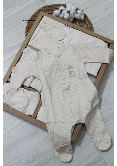 Caramell Barbosa Good Baby 10'lu Hastane Çıkışı Seti 56-62cm Ze2009 Bej