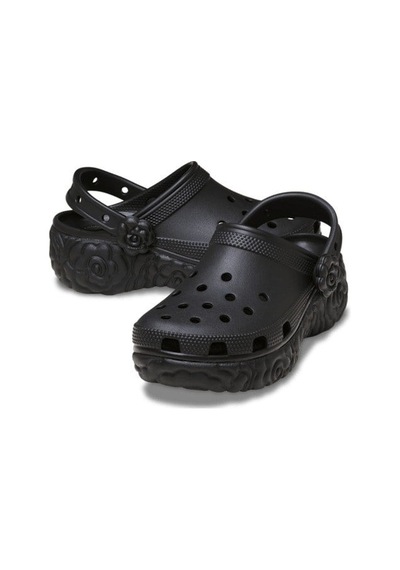 Crocs Classic Platform Bloom Clog Kadın Terlik-33919 siyah