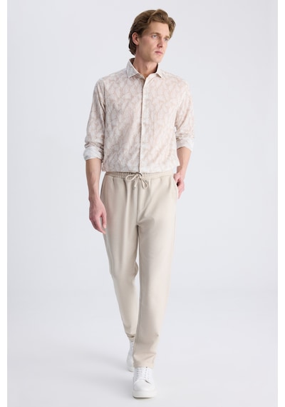 D's Damat Ds Damat Regular Fit Bej Balıksırtı Pamuklu Jogger Pantolon 4hc0300130022 Bej