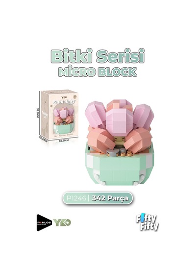 Panlos Micro Block Bitki Serisi 1246 Çiçek Buketi 342 Parça Oyuncak Yapım Seti Ffp-1246