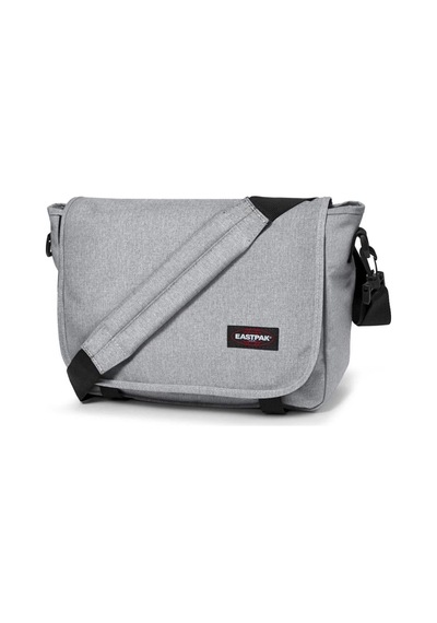 Eastpak Unisex Postacı Çantası Gri Omuz Askılı Çapraz Çanta Geniş Bölmeli Günlük Okul Çantası Siyah