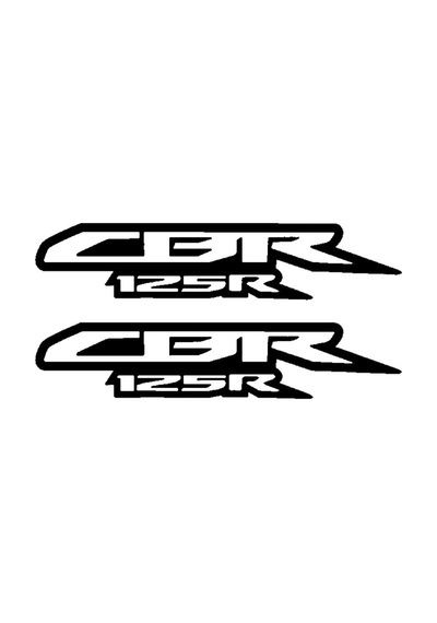 Cbr 125r Yazı Motosiklet Sticker 2 Adet 15 X 5 Cm