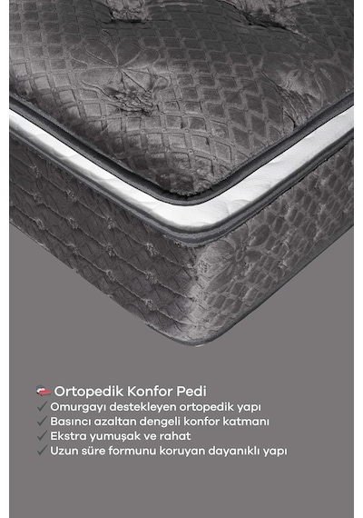 Mobyat Ultra Full Ortopedik Pedli Tavşan Tüyü Kumaş Bel Ve Sırt Destekli Prime Pelüş Yatak 100 X 200 Diğer Mobyat Ultra Full Ortopedik Pedli Tavşan Tüyü Kumaş Bel Ve Sırt Destekli Prime Pelüş Yatak 100 X 200 Diğer