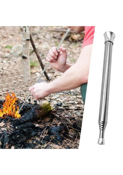 Teleskopik Ateş Başlatıcı Outdoor Üfleme Borusu 63 Cm 5570 Sarı