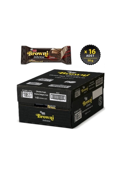 Eti 16x50 Gr Brownie Intense Çikolatalı Kek