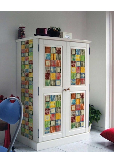 D-C-Fix 446-3177 Rengarenk Ahşap Desen Yapışkanlı Folyo (45Cm X 2