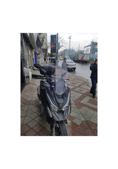 Zeus Motor Kymco Dtx 360 Açık Füme Ön Cam 61cm 4mm Motosiklet Ön Cam
