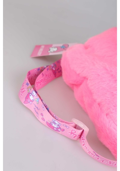 Dekomus İle Yeni Sezon Lisanslı My Melody Basıc Peluş Askılı Omuz Çantası Altın