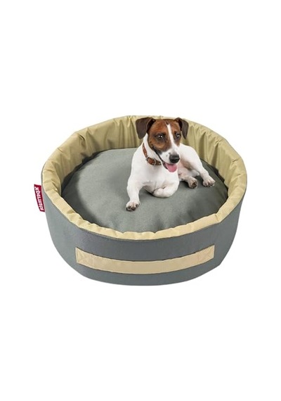 Küçük Irk Köpek Yatağı Ve Kedi Yatağı Antrasit Bej 45 Cm
