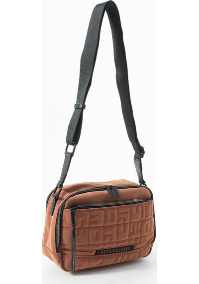 Baginn Kadın Postacı Çantası Vegan Deri Nubuk-süet Dokulu 25 18 Cm Çapraz Askılı Omuz Kol Çantası 20e Taba