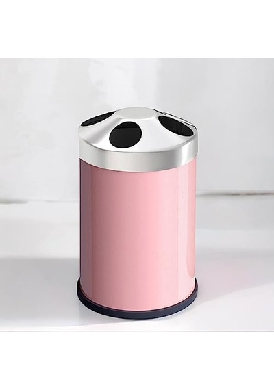 Set Üstü Diş Fırçalık Banyo Metal Diş Fırçası Kabı Kutusu Pembe Çok Renkli