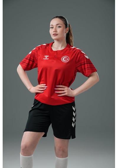 Hummel Milli Takım Line Kamp Tişört Kırmızı