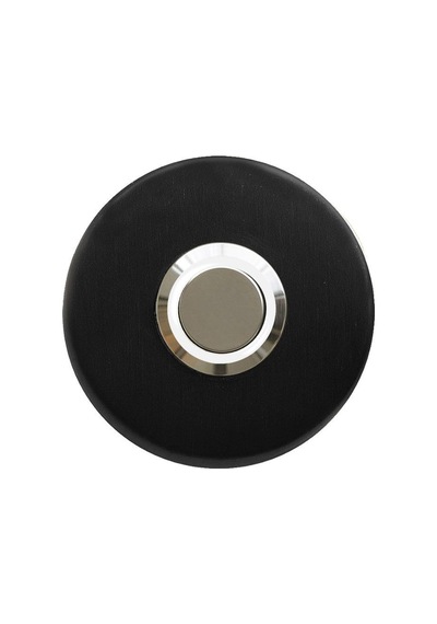 Lockway Z-101sb Siyah Paslanmaz Tek Kontak Zil Butonu Beyaz Led