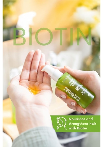 Biberiye Yağı Ve Biotin Complex Saç Dökülmesi Karşıtı Ve Yıpranmış Saçlar İçin Saç Bakım Serumu