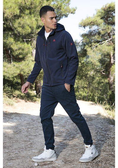 Buratti Suya Ve Rüzgara Dayanıklı Kapüşonlu Softshell Erkek Mont 5855045 Lacivert