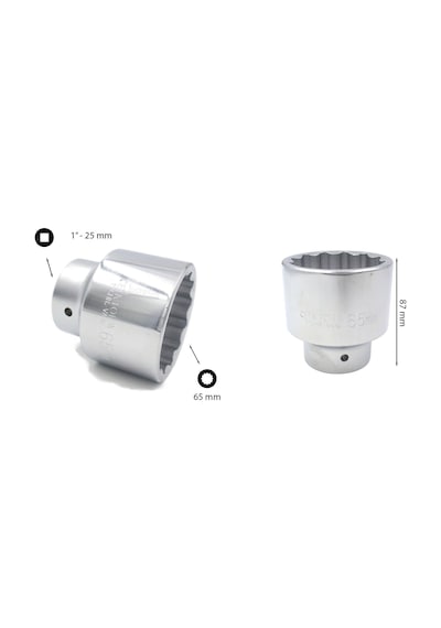 Ceta Form 65 mm 1” 12 Köşe Yıldız Lokma Anahtar C42-B65