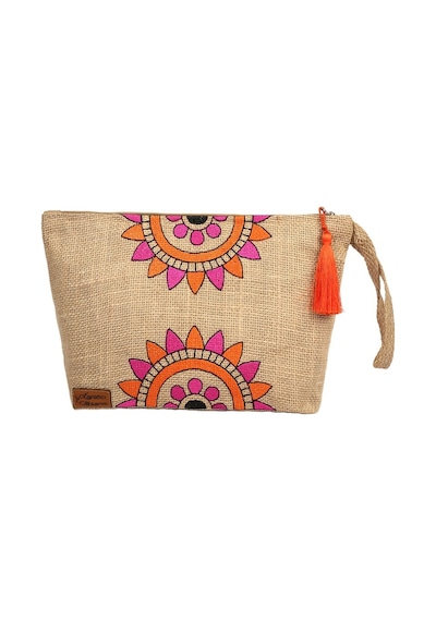 Ju Yaratıcı Tasarım Hasır Kadın Portföy & Clutch Üçgen Çanta