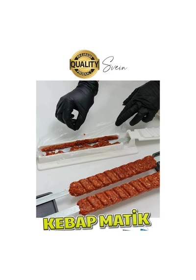 Pratik Kolay Hızlı Adana Urfa Şiş Kebap Yapma Kalıbı Kebapmatik Makinesi Et Hazırlama Aparatı Kutusu