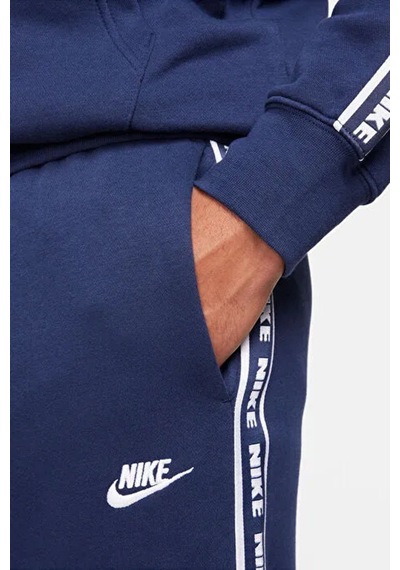 Nike Club Fleece Hoodie Track Suit Kapişonlu Pamuklu Erkek Eşofman Takımı Lacivert