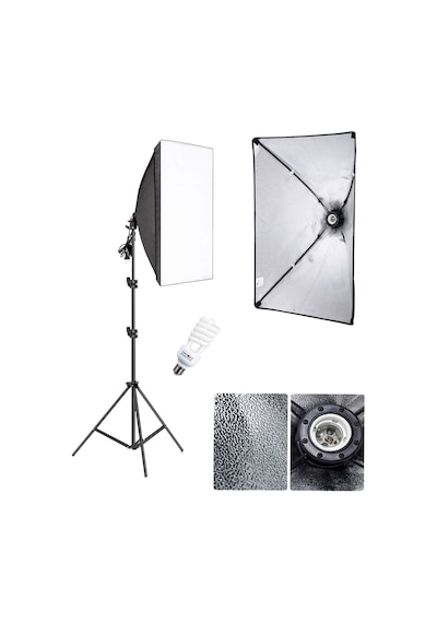 Deyatech Tek Duylu Softbox 50 x 70 CM Sürekli Video Işık Kiti + Lamba