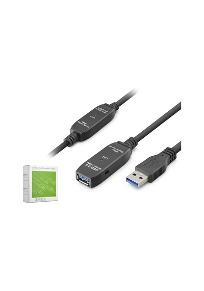 Hadron Hdx7562 Usb 3.0 Active Repeater Uzatma Kablosu 10 M Siyah