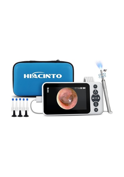 Hiacinto Kulak Kiri Temizleme Aleti, 4,5 Inc Ips Ekranlı, 3.2mm - Kameralı