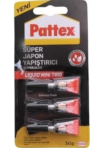 Pattex Süper Japon Mini Trio 3X1Gr