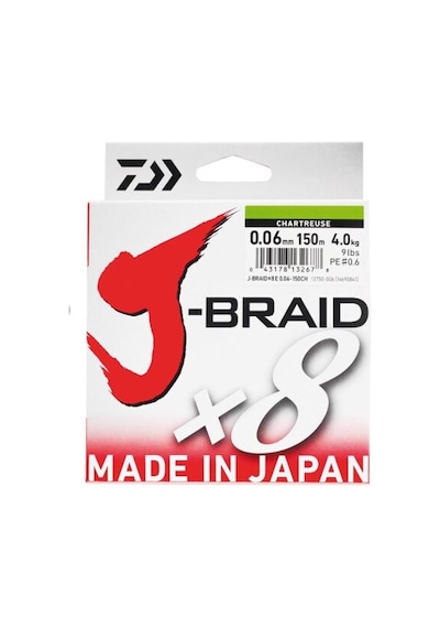 Daiwa J-Braid 8B Chartreuse 150M Ip Misina (489822408)