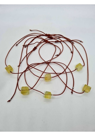 Gümüştel El Sanatları Sertifikalı Zeberced Doğal Taş Bileklik Aaa Kalite Asimetrik Küp Çok Renkli