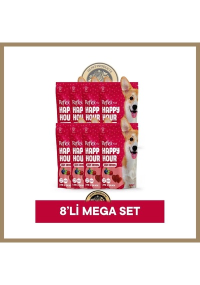 Reflex Plus Happy Hour Love Edition Köpek Ödül Maması Seti 8x60 Gr 22