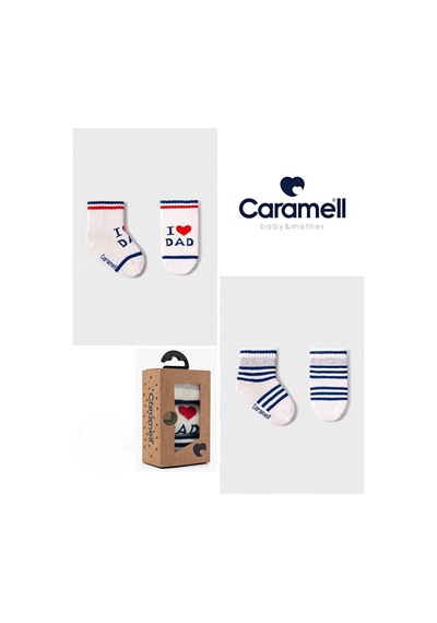 Caramell Pamuklu Erkek Bebek 3'lü Çorap 0-3 Ay Crml.coe2122 Çok Renkli
