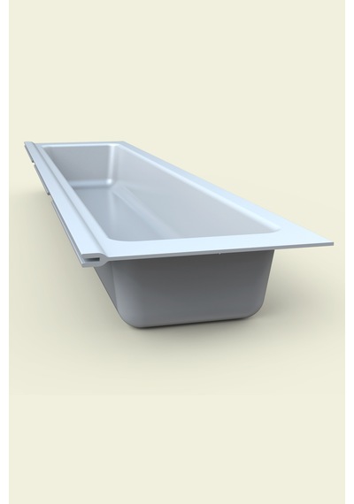 Mutfak Çekmece Içi Kaşıklık, Beyaz Tek Bölmeli Modül 11cm X 48cm Antrasit